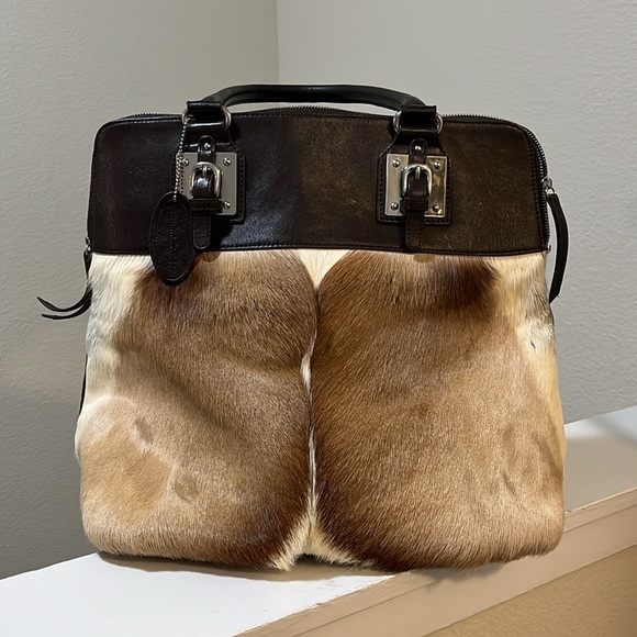 Wilsons Leather deerskin work bag with organizer pockets - Picture 2 of 9